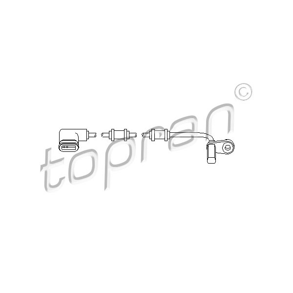 Слика на Сензор ABS TOPRAN 401 552 за Mercedes C-class Estate (s203) C 180 Kompressor (203.246) - 143 коњи бензин