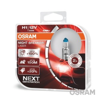 Слика на сијалица за фарови и халогенки OSRAM NIGHT BREAKER® LASER next generation 64150NL-HCB за Volvo S70 Saloon (P80) 2.0 - 180 коњи бензин