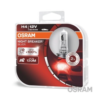 Слика на сијалица за фарови и халогенки OSRAM NIGHT BREAKER® SILVER 64193NBS-HCB за Dacia Solenza 1.9 D - 63 коњи дизел