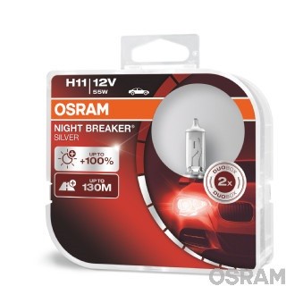 Слика на сијалица за фарови и халогенки OSRAM NIGHT BREAKER® SILVER 64211NBS-HCB за Volvo C30 1.6 - 100 коњи бензин