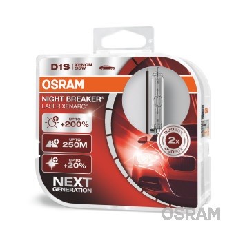 Слика на сијалица за фарови и халогенки OSRAM XENARC® NIGHT BREAKER® LASER 66140XNL-HCB за Alfa Romeo 166 Sedan 2.5 V6 24V (936A2___) - 190 коњи бензин