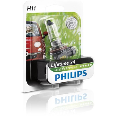 Слика на сијалица за фарови и халогенки PHILIPS LongLife EcoVision 12362LLECOB1 за Citroen C6 Sedan 2.7 HDi - 204 коњи дизел