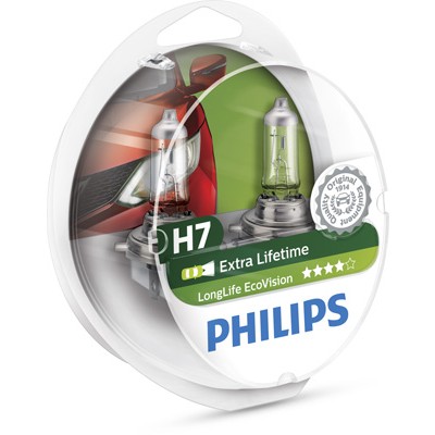 Слика на сијалица за фарови и халогенки PHILIPS LongLife EcoVision 12972LLECOS2 за Fiat Linea 323 1.9 16V - 128 коњи бензин
