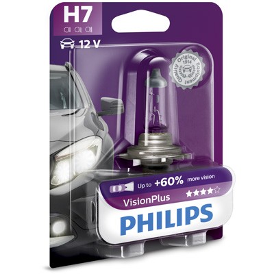 Слика на сијалица за фарови и халогенки PHILIPS VisionPlus 12972VPB1 за Peugeot 607 Saloon 2.2 HDi - 170 коњи дизел
