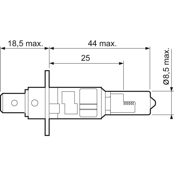 Слика на сијалица за фарови и халогенки VALEO ESSENTIAL 032003 за Fiat Multipla 186 1.6 16V Bipower (186AXC1A) - 103 коњи Бензин/Метан (CNG)