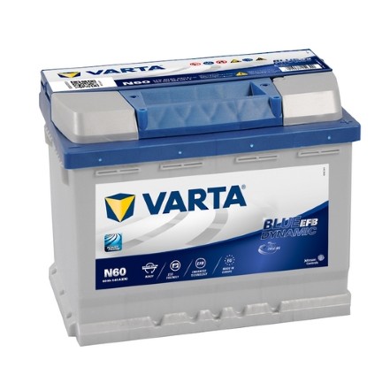 Слика на стартен акумулатор VARTA BLUE dynamic EFB 560500064D842 за Fiat Coupe FA 175 2.0 20V - 147 коњи бензин