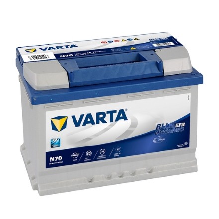 Слика на стартен акумулатор VARTA BLUE dynamic EFB 570500076D842 за Dacia Sandero 2 TCe 90 LPG - 90 коњи Бензин/Автогаз (LPG)