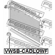 Слика 2 на Тампон за радиатор FEBEST VWSB-CADLOWF