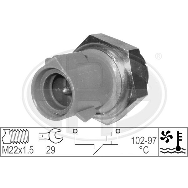 Слика на Термо прекинувач за вентилатор ERA 330185 за Ford Escort MK 6 (gal) 1.8 i 16V - 105 коњи бензин
