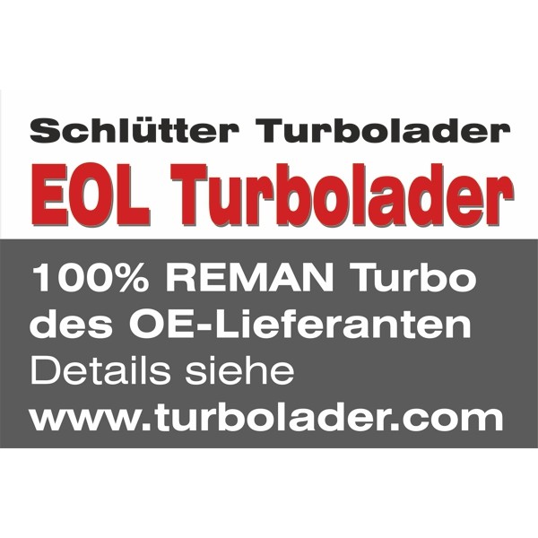 Слика на турбина, полнење со воздух SCHLÜTTER TURBOLADER END of LIFE Turbocharger - org. GARRETT  Reman 172-12095EOL за Opel Adam 1.4 S - 150 коњи бензин