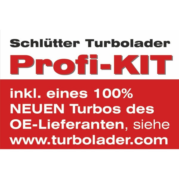 Слика на турбина, полнење со воздух SCHLÜTTER TURBOLADER PROFI KIT - with org. NEW GARRETT Turbo 166-00666 за Skoda Yeti (5L) 2.0 TDI 4x4 - 170 коњи дизел