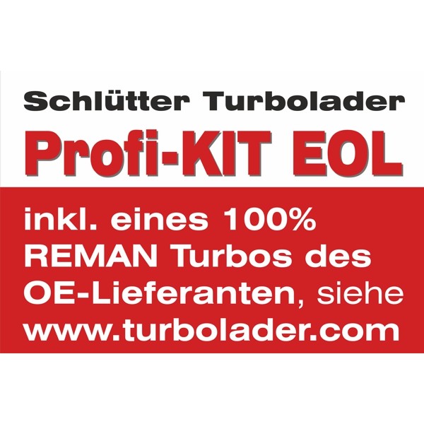Слика на турбина, полнење со воздух SCHLÜTTER TURBOLADER PROFI PLUS - with new org. BorgWarner Turbocharger 166-09355EOL за Skoda Yeti (5L) 2.0 TDI 4x4 - 170 коњи дизел