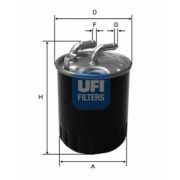 Слика 1 на Филтер за гориво UFI 24.077.00