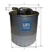 Слика 1 на Филтер за гориво UFI 24.107.00