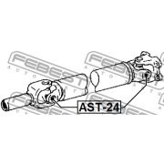 Слика 2 на хардиев зглоб, кардан FEBEST AST-24