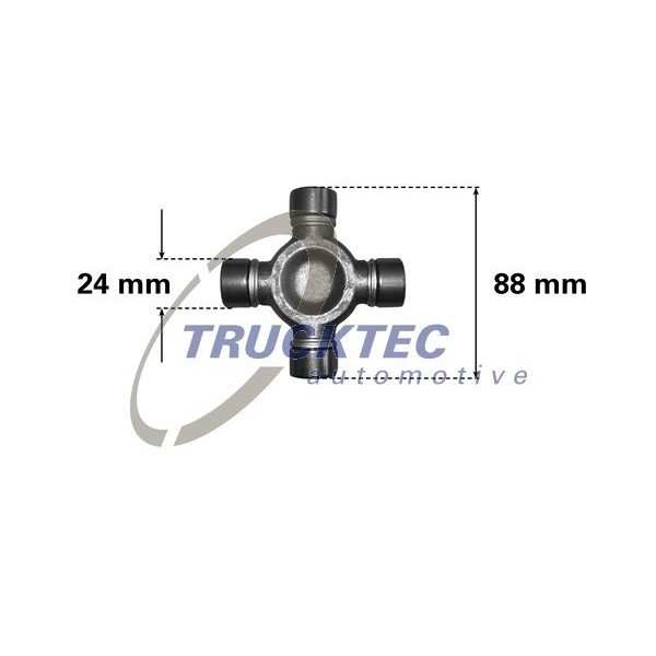 Слика на хардиев зглоб, кардан TRUCKTEC AUTOMOTIVE 02.34.042 за Mercedes Viano (w639) CDI - 204 коњи дизел