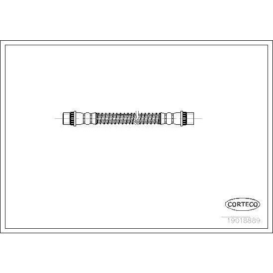 Слика на црево за кочница CORTECO 19018889 за Citroen AX Hatchback ZA 10 - 45 коњи бензин