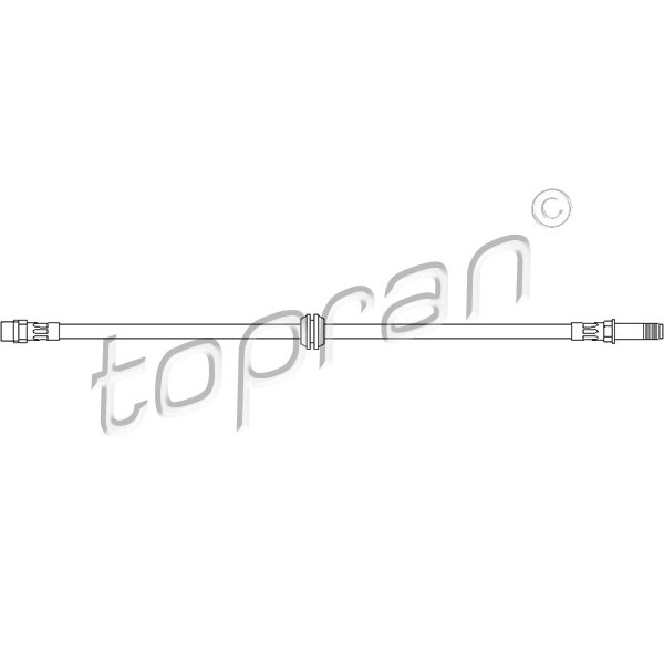 Слика на црево за кочница TOPRAN 500 756 за BMW 3 Sedan E46 320 d - 136 коњи дизел