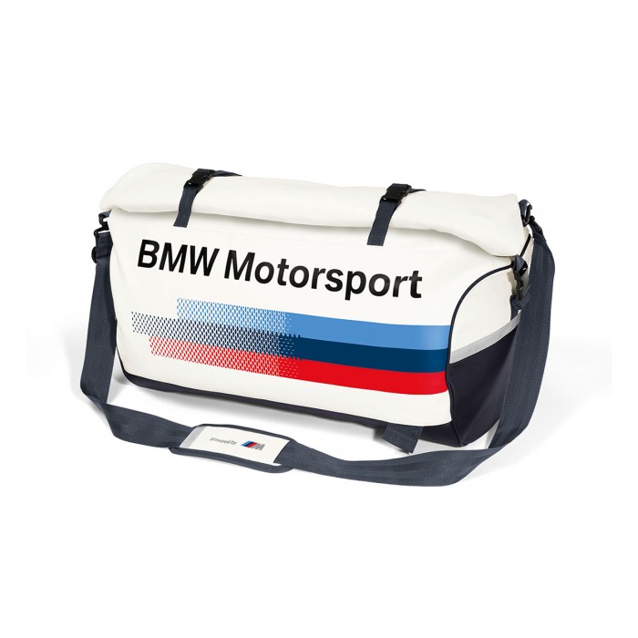 Слика на BMW Motorsport Bag White/Blue 60x30x30 BMW OE 80222446464 за  Alfa Romeo 155 (167) Sedan 1.7 T.S. (167.A4D, 167.A4H) - 115 kоњи бензин