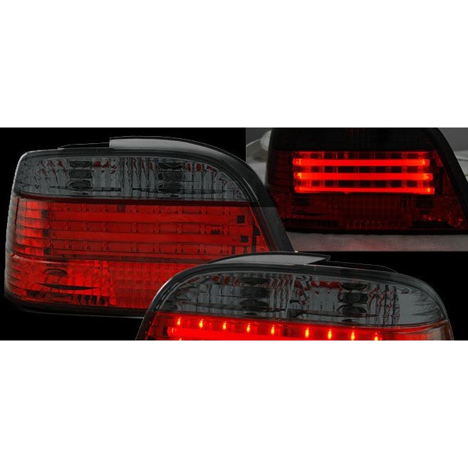 Слика на LED штопови с 3 светещи ленти BMW E38 (1994-2001) - черен хром AP RB18ALB