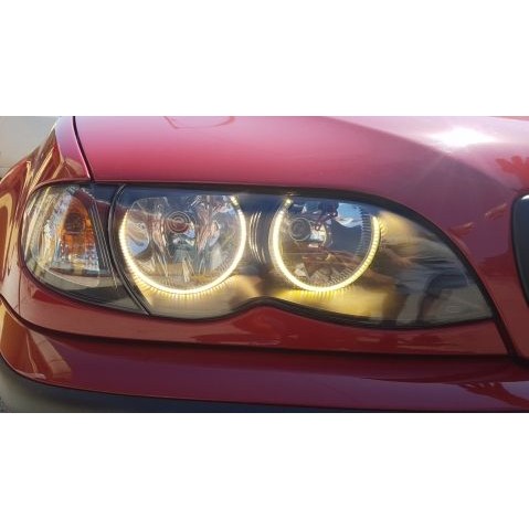 Слика на Ангелски Очи диодни за BMW Е36 / E38 / E39 с 66 диода - Жълт цвят AP LEDE36Y