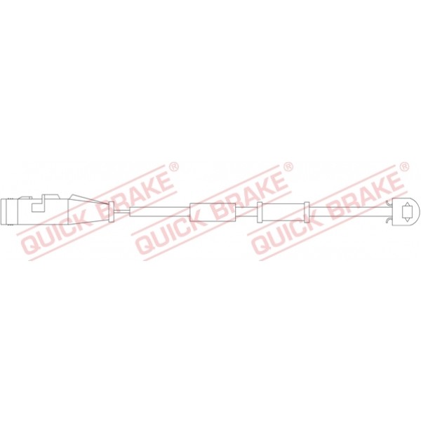 Слика на датчик, износване на накладки QUICK BRAKE WS0255A за  Opel Signum 3.0 V6 CDTI - 177 kоњи дизел