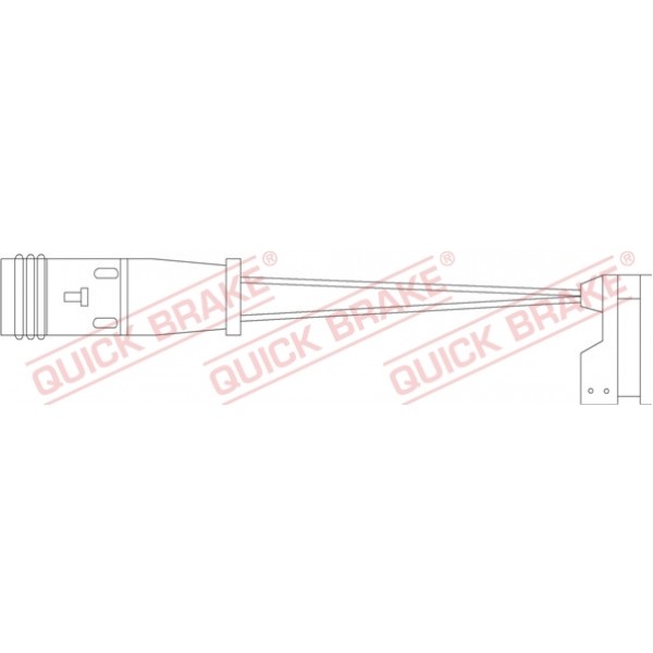 Слика на датчик, износване на накладки QUICK BRAKE WS0428A за  Mercedes Viano (w639) 3.5 - 258 kоњи бензин
