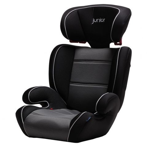 Слика на Детско столче за кола Junior - Basic - черен цвят с бели кантове AP 44440718 за  BMW 3 Cabrio E46 330 Ci - 231 kоњи бензин