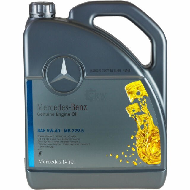 Слика на Моторно масло Mercedes 5w40 5L 000989910213 за  MG Express 160 - 160 kоњи бензин