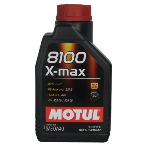 Слика на Моторно масло MOTUL 8100 X-MAX 0W40 1L за  BMW 5 GT F07 535 i - 306 kоњи бензин