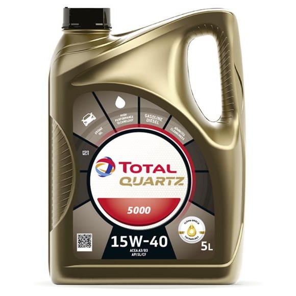 Слика на Моторно масло TOTAL QUARTZ 5000 15W40 5L за  BMW 5 GT F07 550 i - 408 kоњи бензин