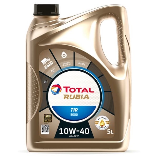 Слика на Моторно масло TOTAL RUBIA 8600 10W40 5L за  Skoda Yeti (5L) 2.0 TDI - 110 kоњи дизел