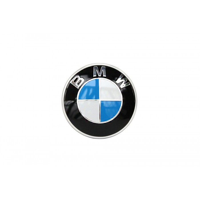 Слика на Оригинална емблема бяло/синя за преден капак за BMW серия 5 F10/F07 GT/E63/F12/F13/Z4 E85 BMW OE 51147057794