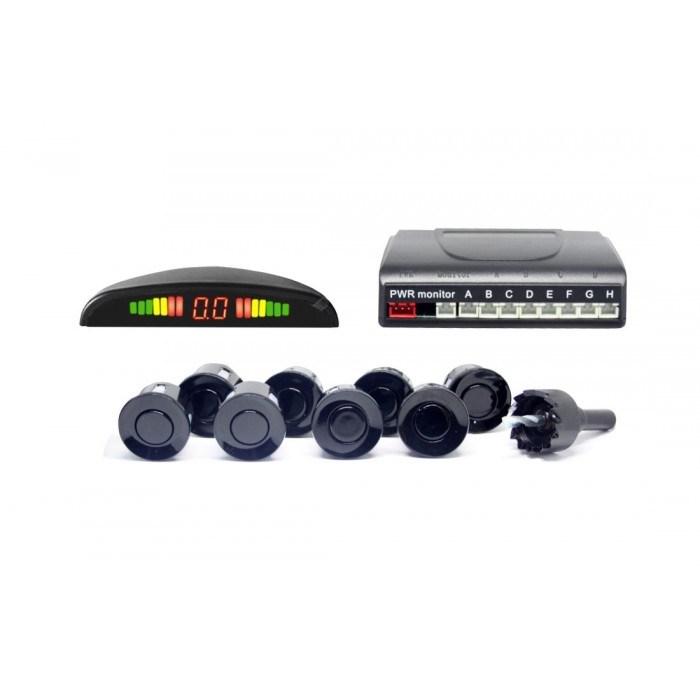 Слика на Парктроник со 8 сензора и LED дисплеј - црни датчици AP PS8L за  BMW 3 Compact E46 318 ti - 143 kоњи бензин