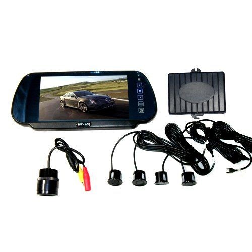 Слика на Парктроник со цветен дисплеј 7inch в огледало с USB, Bluethooth и камера AP PS4LCD7BT за  BMW 3 Compact E46 316 ti - 115 kоњи бензин