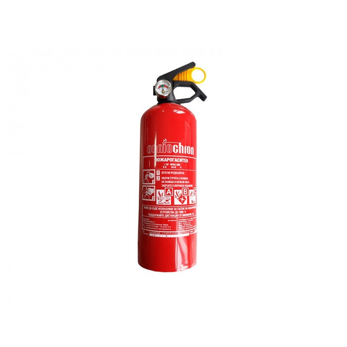 Слика на Прахов пожарогасител с манометър 1кг/ABC AP 50022