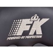 Слика  на Спортски седишта комплет 2 бр. Boston еко кожа црни/портокалови FK Automotive FKRSE010137