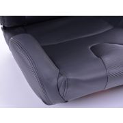 Слика  на Спортски седишта комплет 2 бр. Bremen еко кожа црни Carbon-Look FK Automotive FKRSE17061
