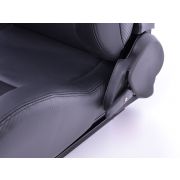 Слика  на Спортски седишта комплет 2 бр. Bremen еко кожа црни Carbon-Look FK Automotive FKRSE17061
