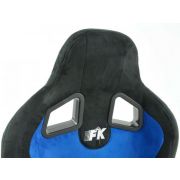 Слика  на Спортски седишта комплет 2 бр. Columbus еко кожа плави/црни FK Automotive FKRSE011047