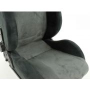 Слика  на Спортски седишта комплет 2 бр. Columbus еко кожа сиви/црни FK Automotive FKRSE011041