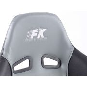 Слика  на Спортски седишта комплет 2 бр. Comfort еко кожа сиви/црни FK Automotive FKRSE891/892