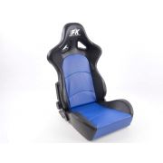 Слика  на Спортски седишта комплет 2 бр. Control еко кожа плави/црни FK Automotive FKRSE413-1/413-2
