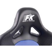 Слика  на Спортски седишта комплет 2 бр. Control еко кожа плави/црни FK Automotive FKRSE413-1/413-2