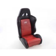 Слика  на Спортски седишта комплет 2 бр. Dallas еко кожа црвени /црни шев црвени / FK Automotive FKRSE010109