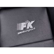 Слика  на Спортски седишта комплет 2 бр. Dallas еко кожа црни шев сребрени FK Automotive FKRSE010105