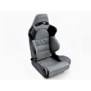 Слика  на Спортски седишта комплет 2 бр. Edition 1 еко кожа сиви/црни FK Automotive DP011