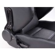 Слика  на Спортски седишта комплет 2 бр. Edition 1 еко кожа црни FK Automotive FKRSE010015