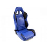 Слика  на Спортски седишта комплет 2 бр. Houston еко кожа плави/црни шев плави FK Automotive FKRSE010047