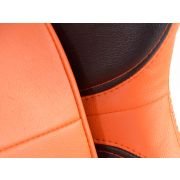 Слика  на Спортски седишта комплет 2 бр. Houston еко кожа портокалови/црни шев портокалови FK Automotive FKRSE010045